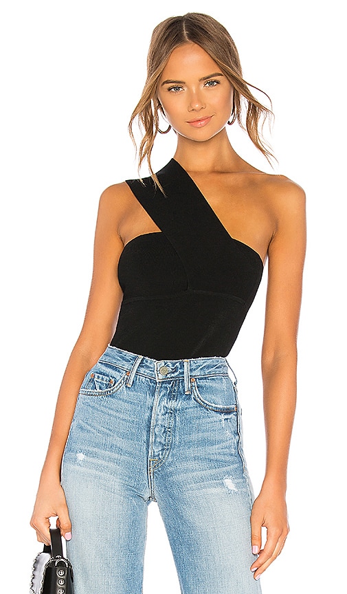 Autumn Cashmere One Shoulder Tube Top in Black REVOLVE