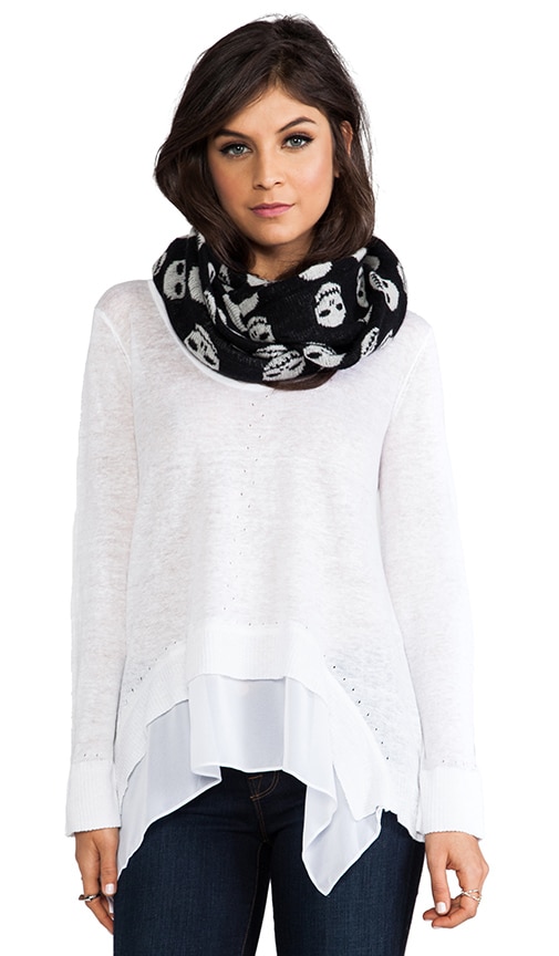 Autumn Cashmere Skull Infinity Scarf in Black Hemp REVOLVE