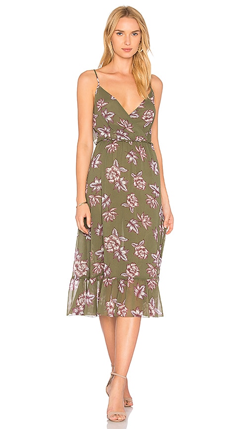 Surplice Ruffle Dress