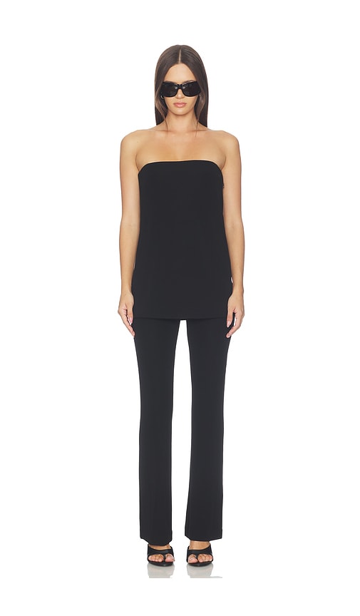 Alexander Wang Pre-styles Corset With Pant Jumpsuit In Black