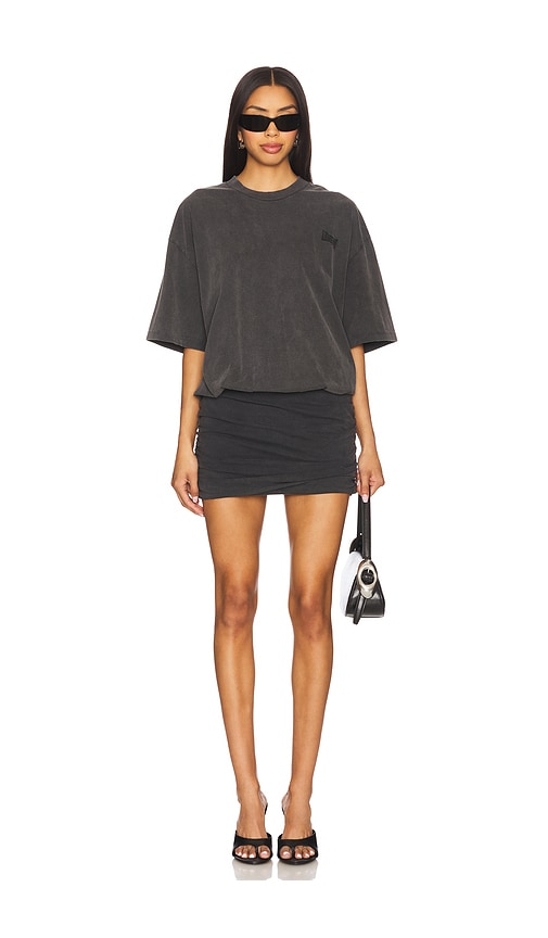 Alexander Wang T-shirt Dress With Ruched Mini Skirt