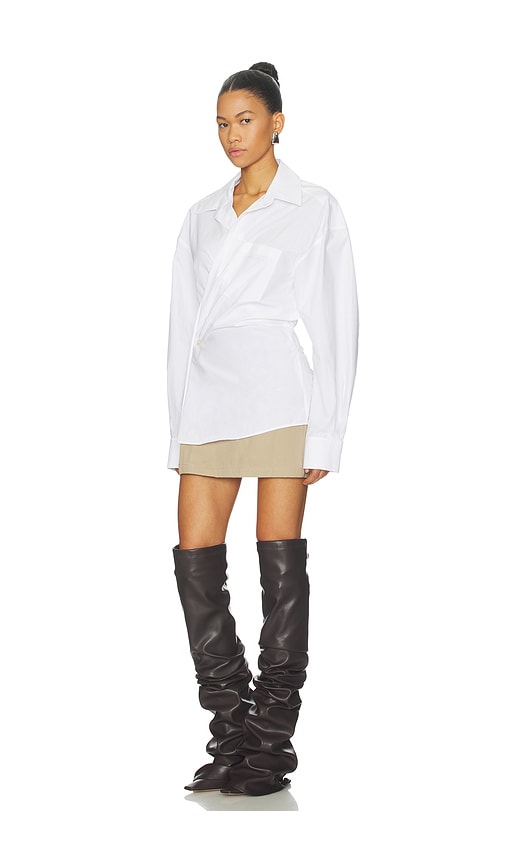  Alexander Wang Kleid Pre-styled Mini Wrap In White. Größe 2. Also In 4. 