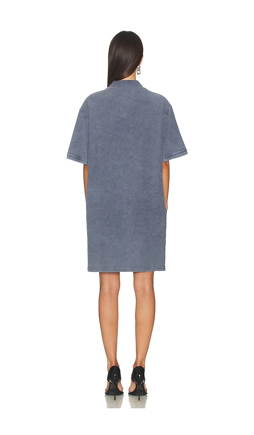  Alexander Wang Kleid Oversized High Low Polo Mini In Slate. Größe Xs. Also In S, M, L. 