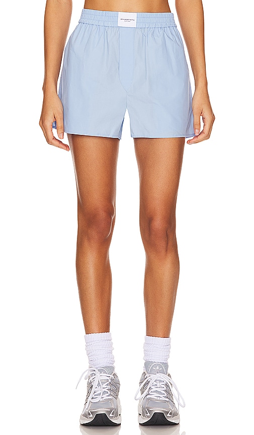 Alexander Wang Classic Boxer Short in Chambray Blue
