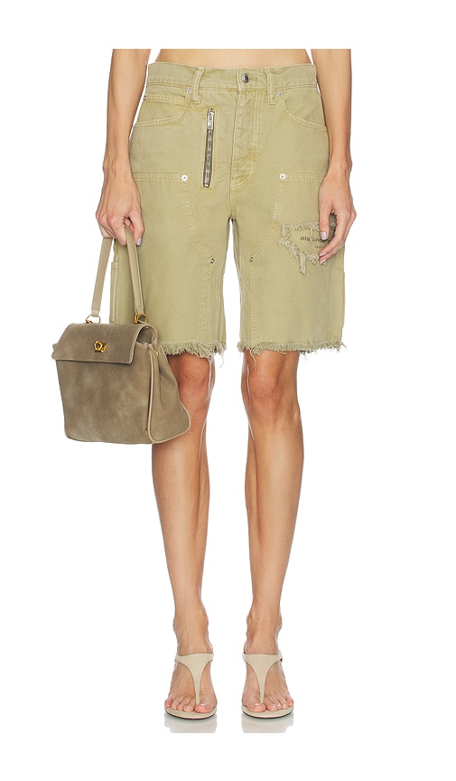 Alexander Wang Mid Rise Carpenter Short With Zip