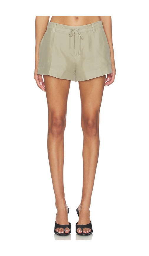 Alexander Wang Mid Rise Short With Drawcord Detail