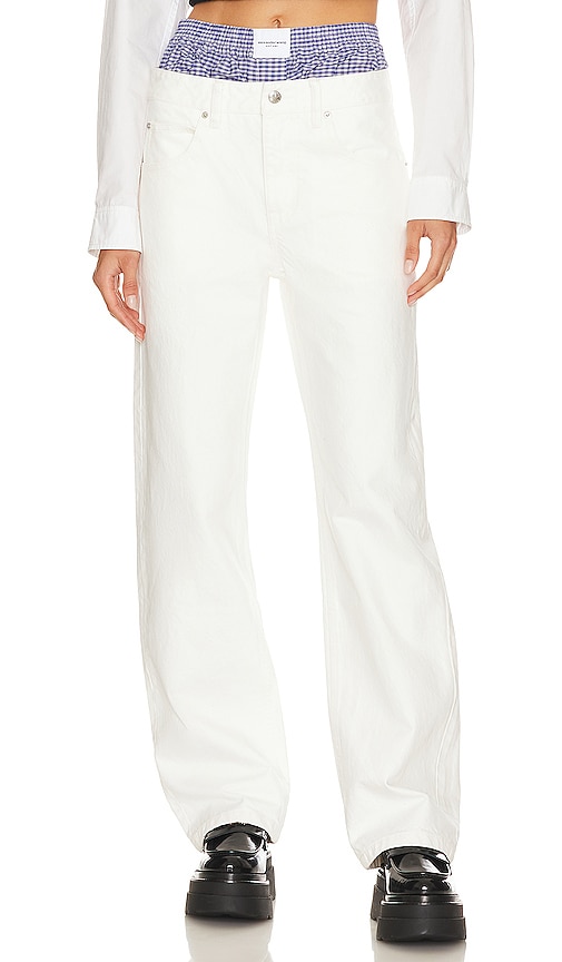 Alexander Wang Boxer Skater Jean in Moonshine