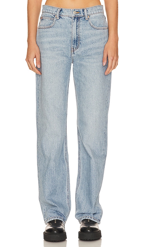 Shop Alexander Wang Mid Rise Relaxed In Blue