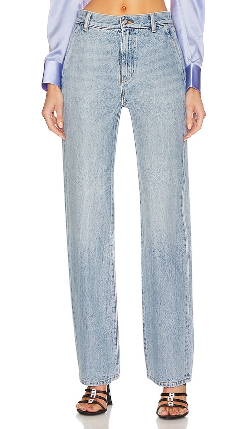 ALEXANDER WANG MID RISE RELAXED STRAIGHT JEAN