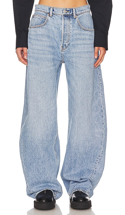 Alexander Wang Rounded Low Rise in Classic Light Indigo