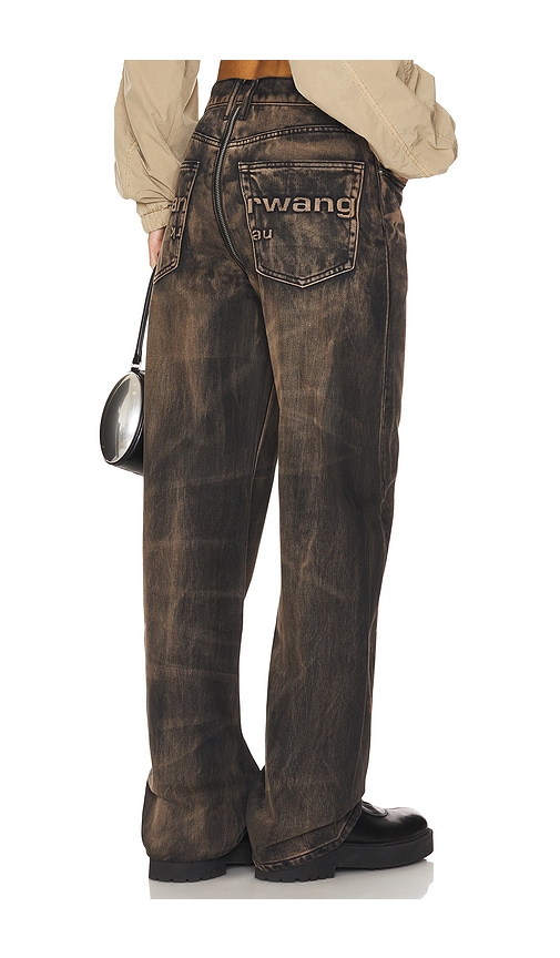 【in a row】Burning Balloon Wide Denim Super Baggy Balloon Jean