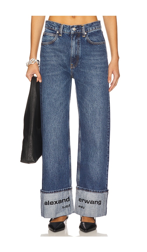 Mid Rise Straight Jean With Embroidered Cuff in . Size 23. Also in 24, 25, 26, 27 - Alexander Wang - Modalova