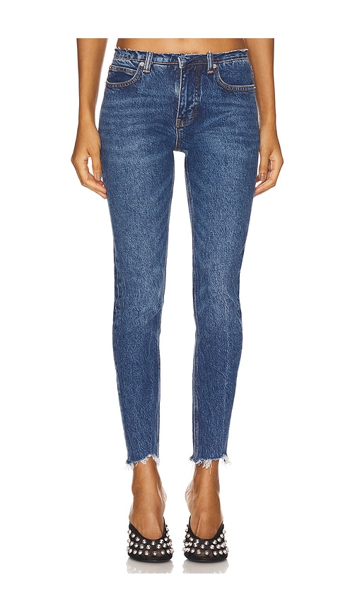 Low Rise Skinny Jean in Blue. - size 28 (also in 23, 24, 25, 26, 27)