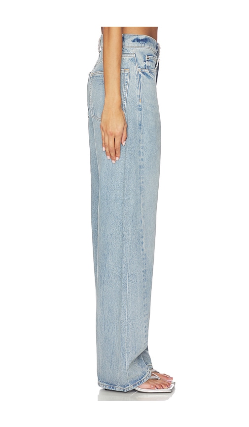  Alexander Wang Relaxed Straight Cut With Crystal Belt Loops En Color Azul Talla 24  (también En 25, 26). 