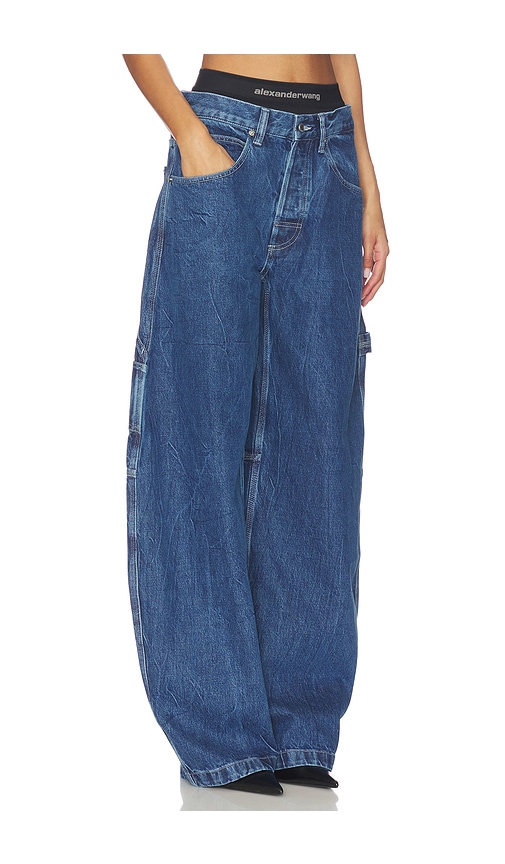  Alexander Wang Pre-styled Oversized Wide Leg In Blue. Size 23. Also In 24. 