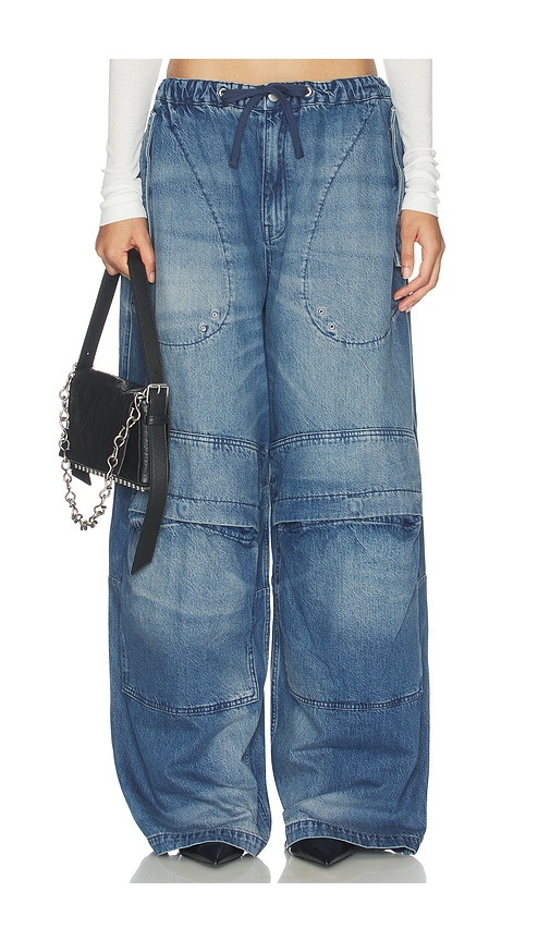  Alexander Wang Oversized Cargo Wide Leg In Blue. Size Xs. Also In S, M. 