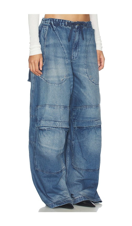  Alexander Wang Jeans Oversized Cargo Wide Leg In Blue. Größe Xs. Also In S. 