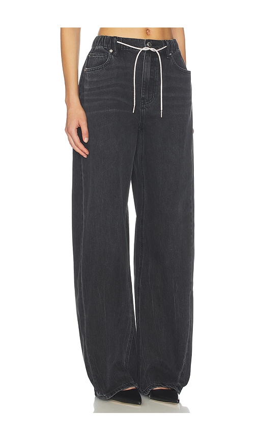  Alexander Wang Balloon Jogger Jeans With Crystal Drawcord In Black. Taglia 24. Also In 25, 26, 27. 
