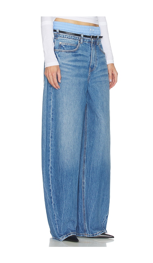  Alexander Wang Prestyle Blow Up Jeans With Leather Belt And Boxer En Color Azul Talla 24  (también En 25, 26, 27, 28). 