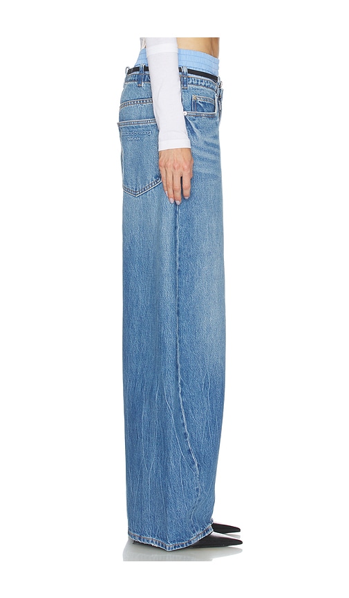  Alexander Wang Jeans Prestyle Blow Up With Leather Belt And Boxer In Blue. Größe 24. Also In 25, 26, 27, 28. 