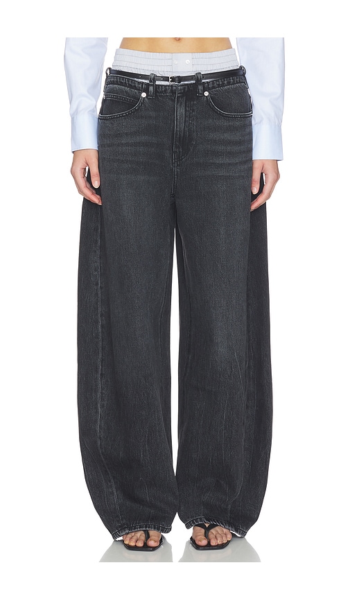 Alexander Wang Prestyle Blow Up Jeans With Leather Belt And Boxer