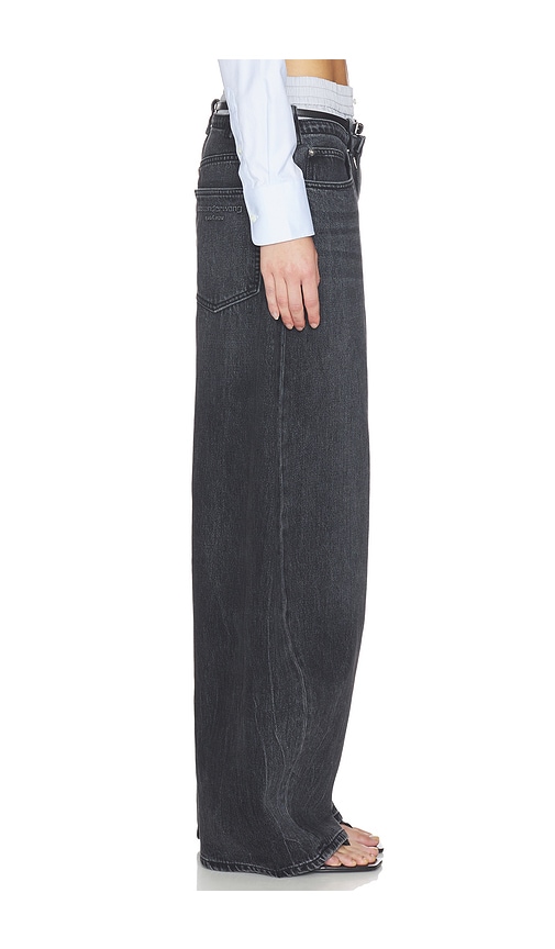  Alexander Wang Prestyle Blow Up Jeans With Leather Belt And Boxer En Color Negro Talla 23  (también En 24, 25, 26, 27). 