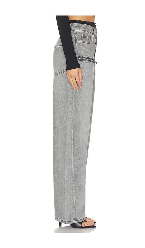  Alexander Wang Silk Prestyle Float Jeans With Horizontal Zips En Color Gris Talla 24  (también En 25, 26, 27, 28, 29). 