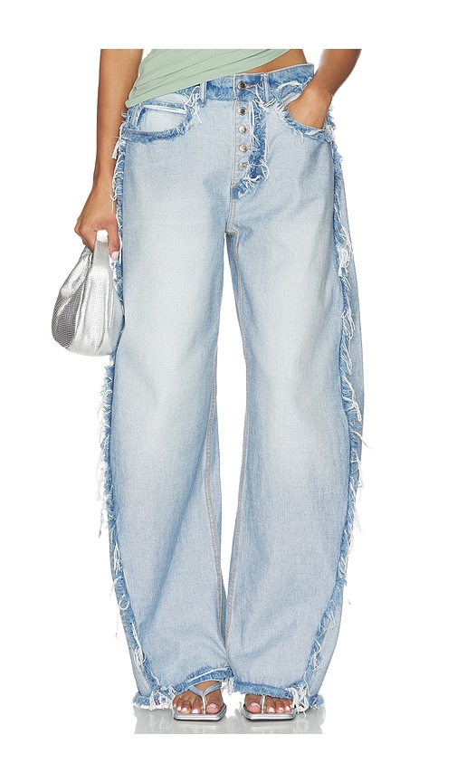 Alexander Wang Inverted Blow Up Jean With Emboss Logo