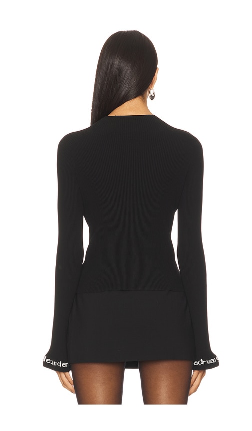  Alexander Wang Pullover & Sweatshirts Logo Ribbed In Black. Größe S. Also In Xs, M, L. 