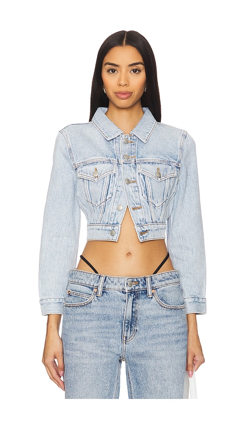 Alexander Wang Shrunken Trucker Jacket Jackets 600056448blu main image 1