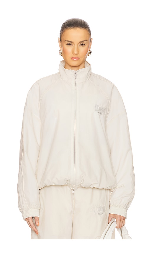 Alexander Wang Unisex Track Jacket In White Onyx