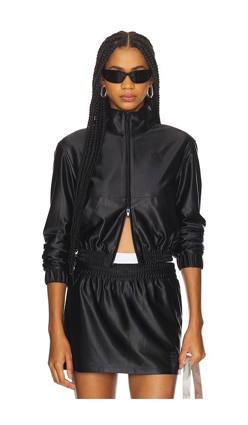 Shrunken Zip-up Jacket in Black. - size XS (also in L, M, S)
