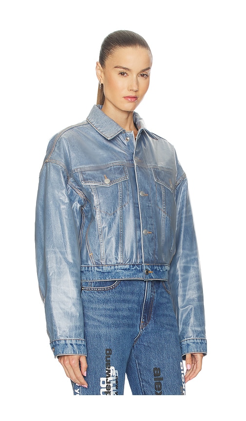 Alexander Wang Trucker Jacket In Blue