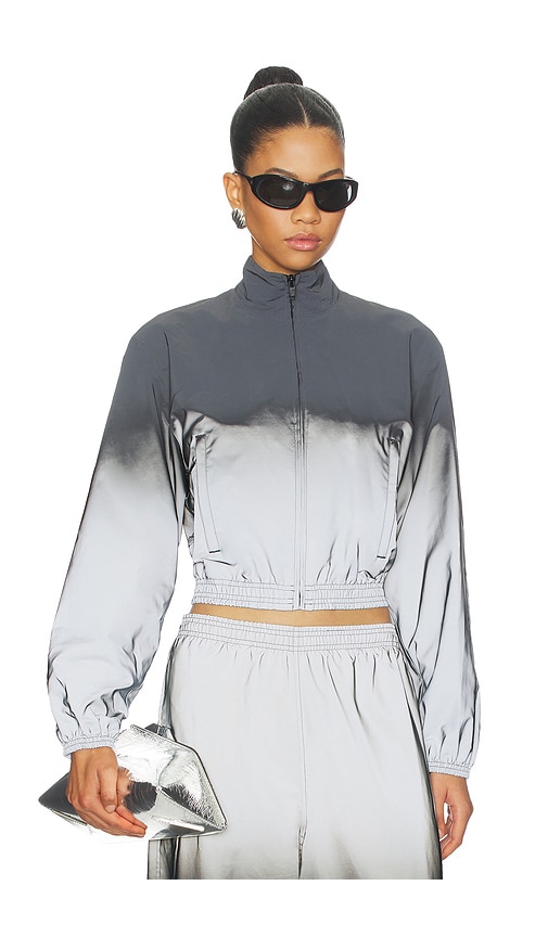 Alexander Wang Reflective Shrunken Track Jacket