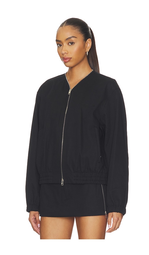  Alexander Wang Chaqueta Coaches With Continuous Loop Zipper En Color Negro Talla L  (también En M, S, Xs). 