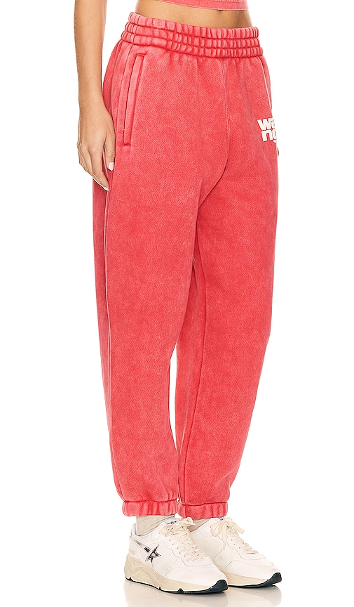 Shop Alexander Wang Essential Classic Sweatpant In Soft Cherry