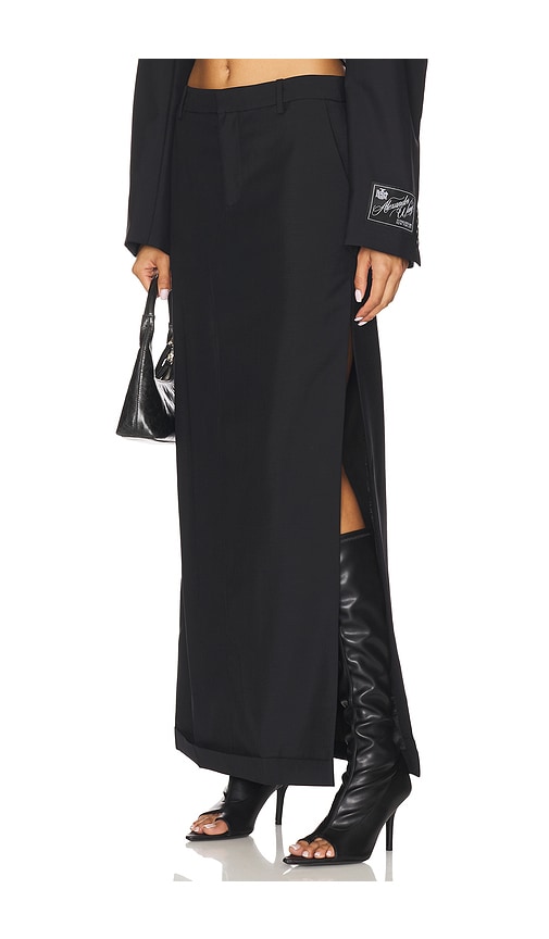 Alexander Wang Mid Rise Tailored Maxi Skirt