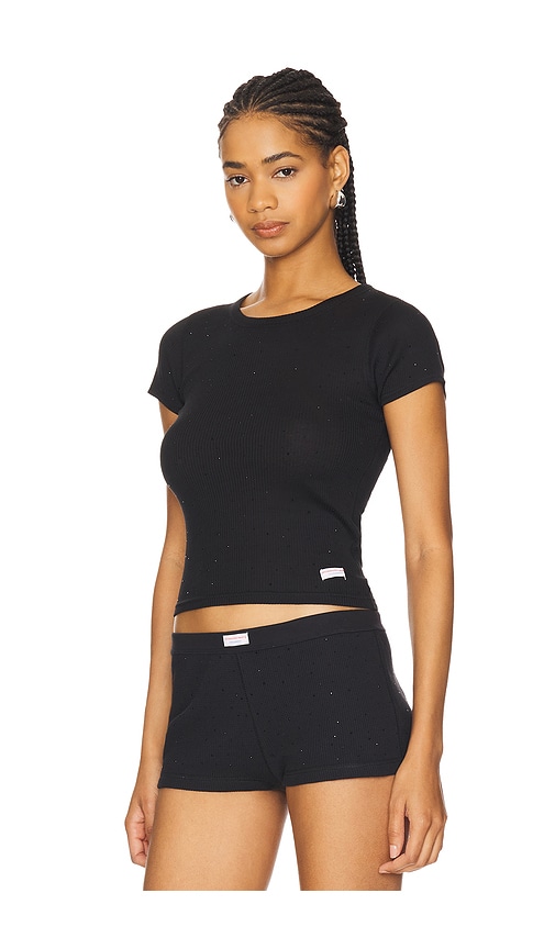 Hotfix Short Sleeve Crewneck Tee in Black. - size XL (also in L, M, S, XS)