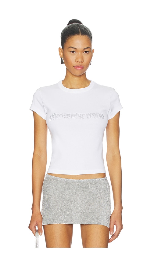 Alexander Wang Baby Tee With Hotfix Graphic