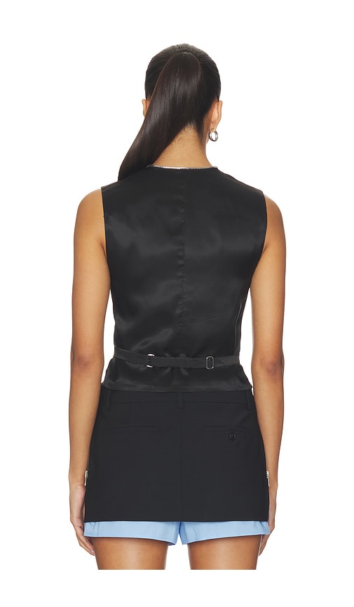  Alexander Wang Weste Tailored With Zipper In Black. Größe 2. Also In 4, 6, 8. 