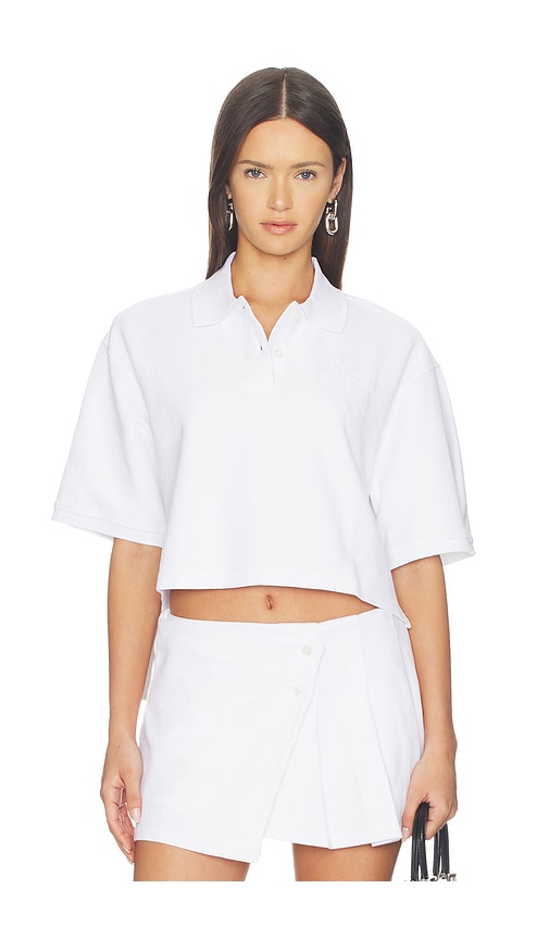 Alexander Wang Oversized High Low Polo Top