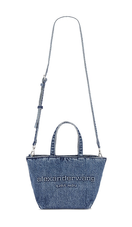 Alexander Wang Punch Small Tote With Strap in Vintage Medium Indigo