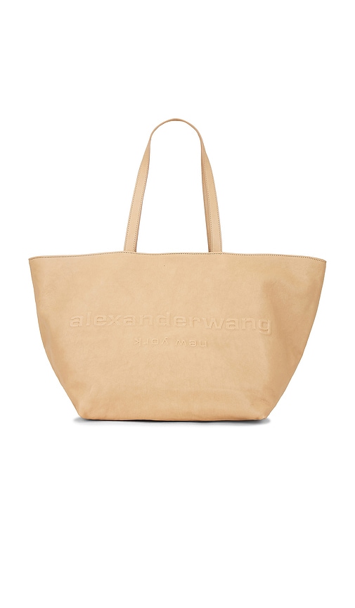 Punch Tote in Tan.