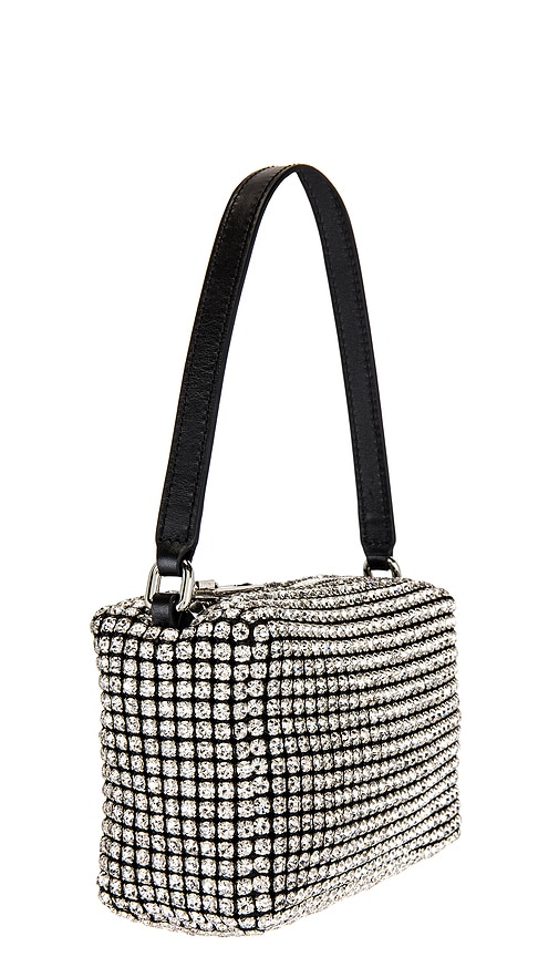  Alexander Wang Kleine Tasche Wangloc In Metallic Silver. 