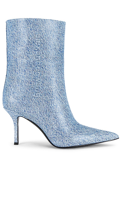 Alexander Wang Delphine 85 Ankle Boot In Blue