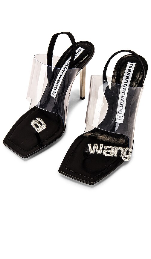 alexander wang logo heels