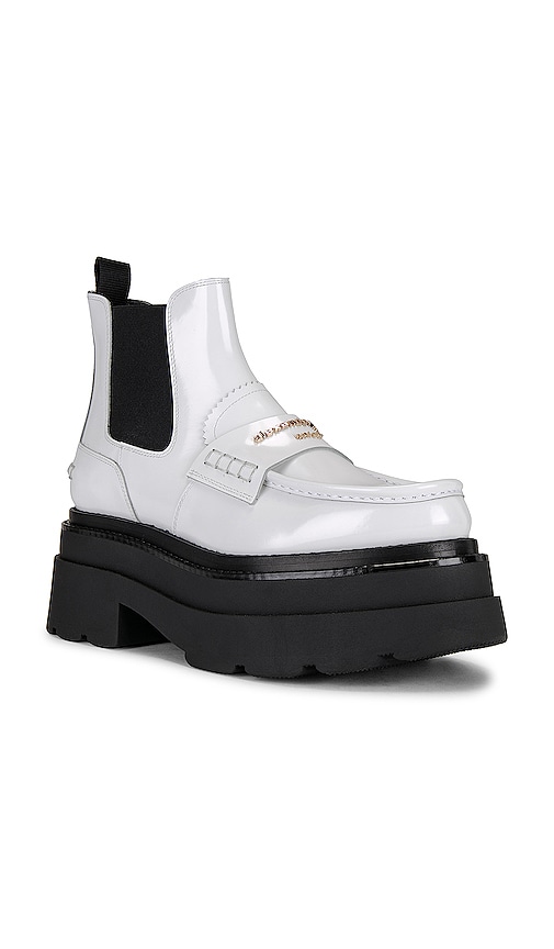 Shop Alexander Wang Carter Platform Boot In White