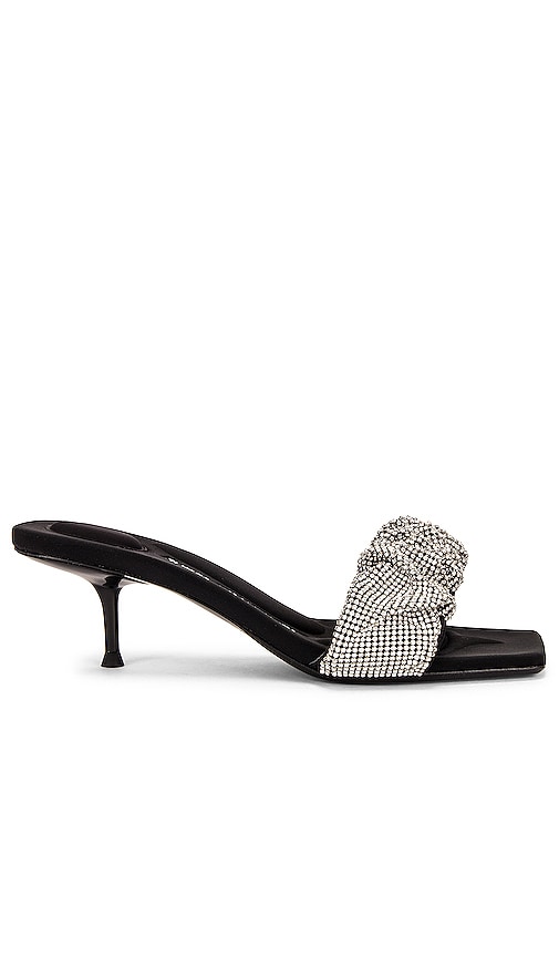 Alexander Wang Jessie Scrunchie Sandal in Black REVOLVE - Main Image