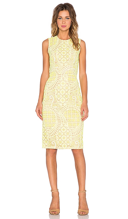 alexis yellow lace dress