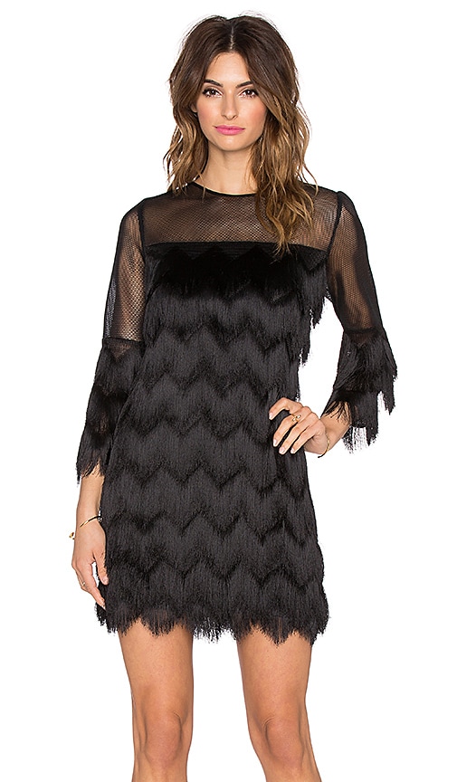 Alexis Xiomarra 3/4 Sleeve Fringe Dress ...